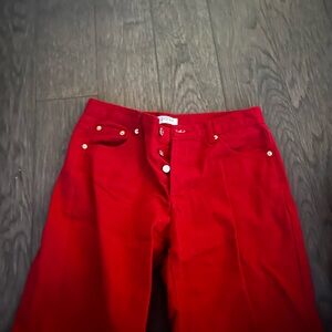 Parke Low Rise Baggy red jeans